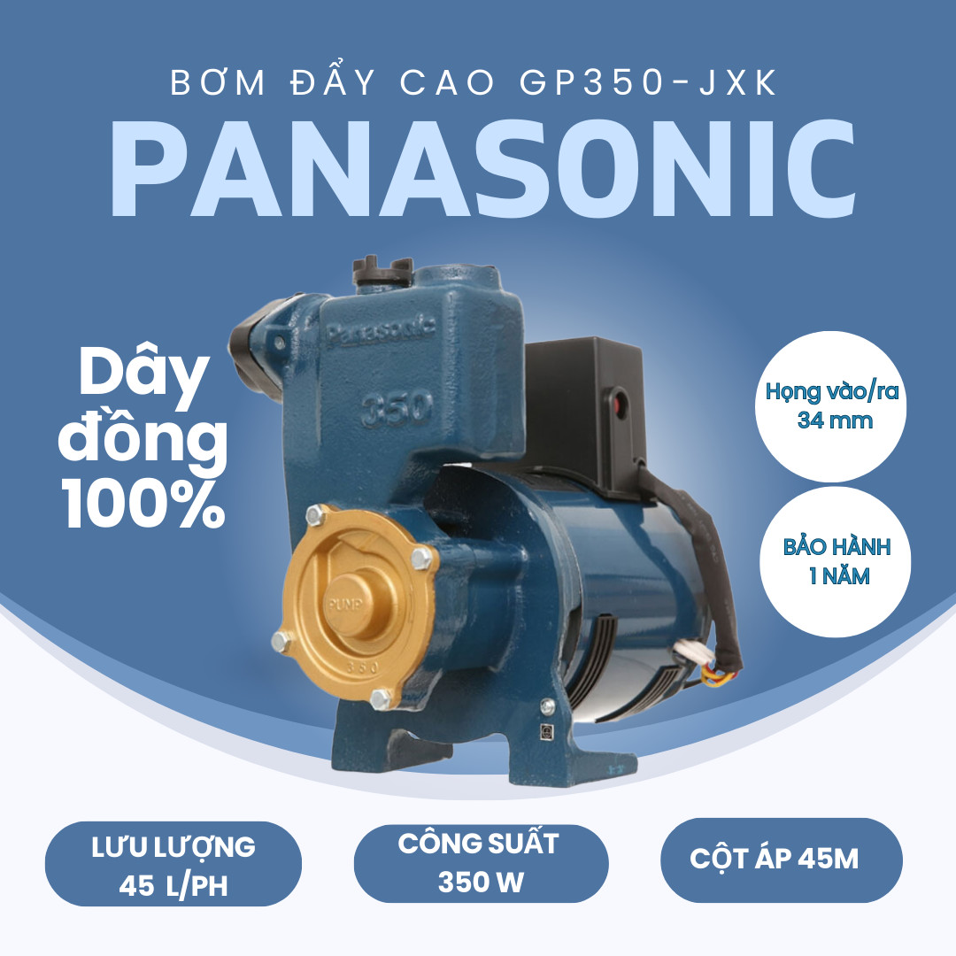 Máy bơm đẩy cao Panasonic GP-350JA 350W