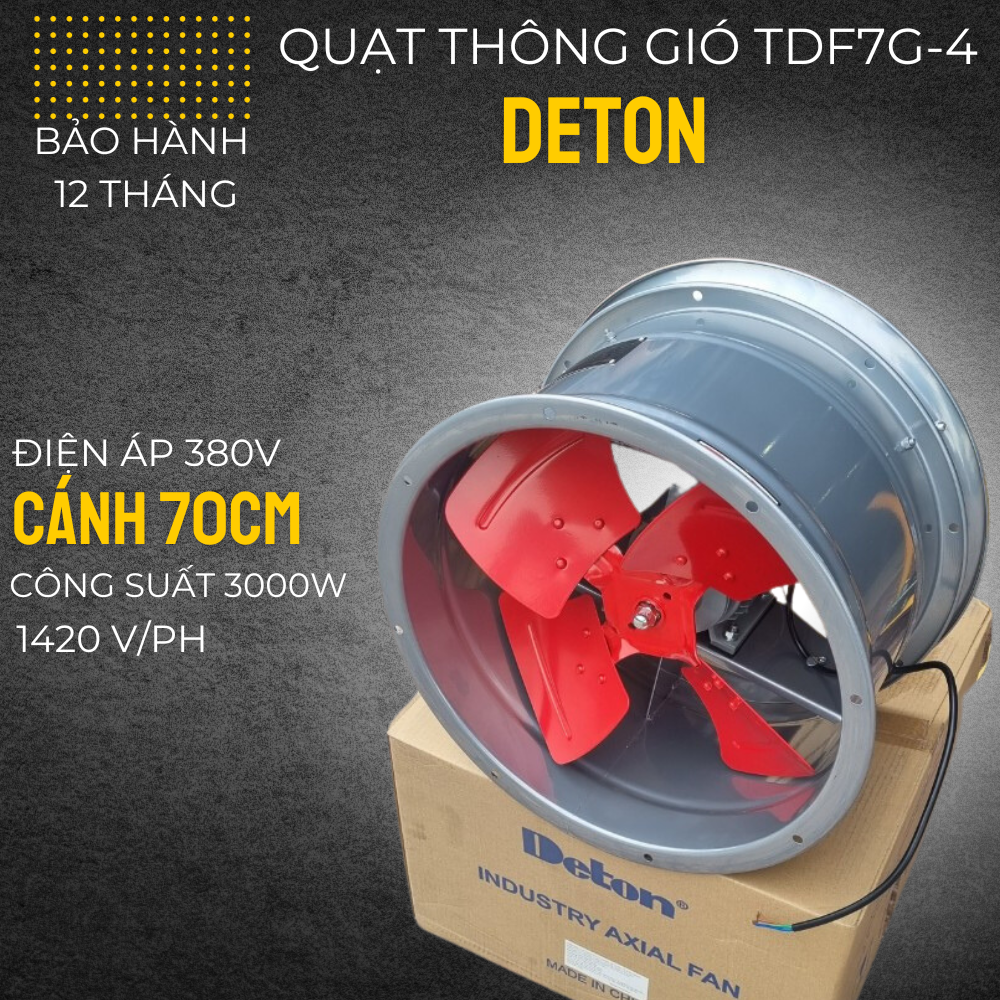 Quạt thông gió hướng trục Deton TSF7G-4