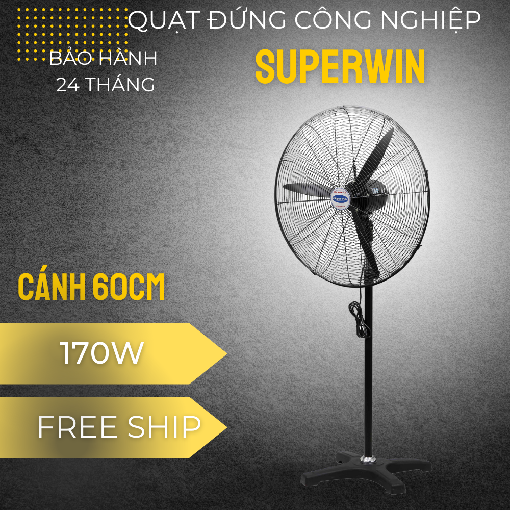 Quạt đứng công nghiệp Super Win (SPW600-TP)