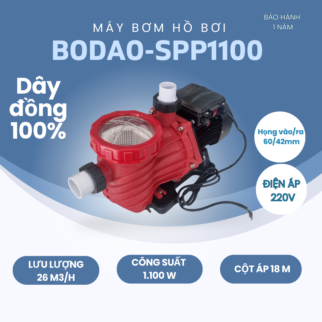 Máy bơm nước cho hồ bơi SPP 1.5HP