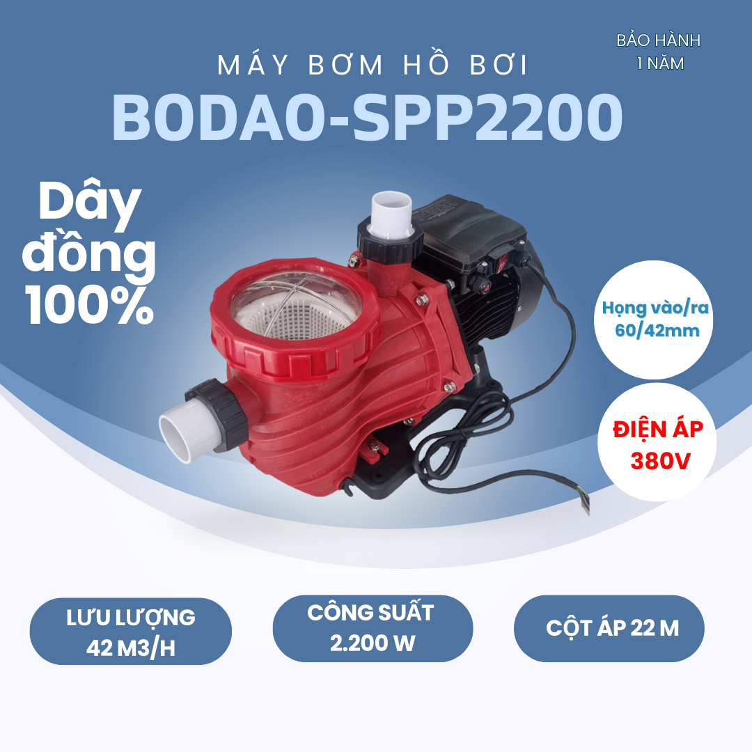 Máy bơm nước cho hồ bơi SPP 3HP-380V