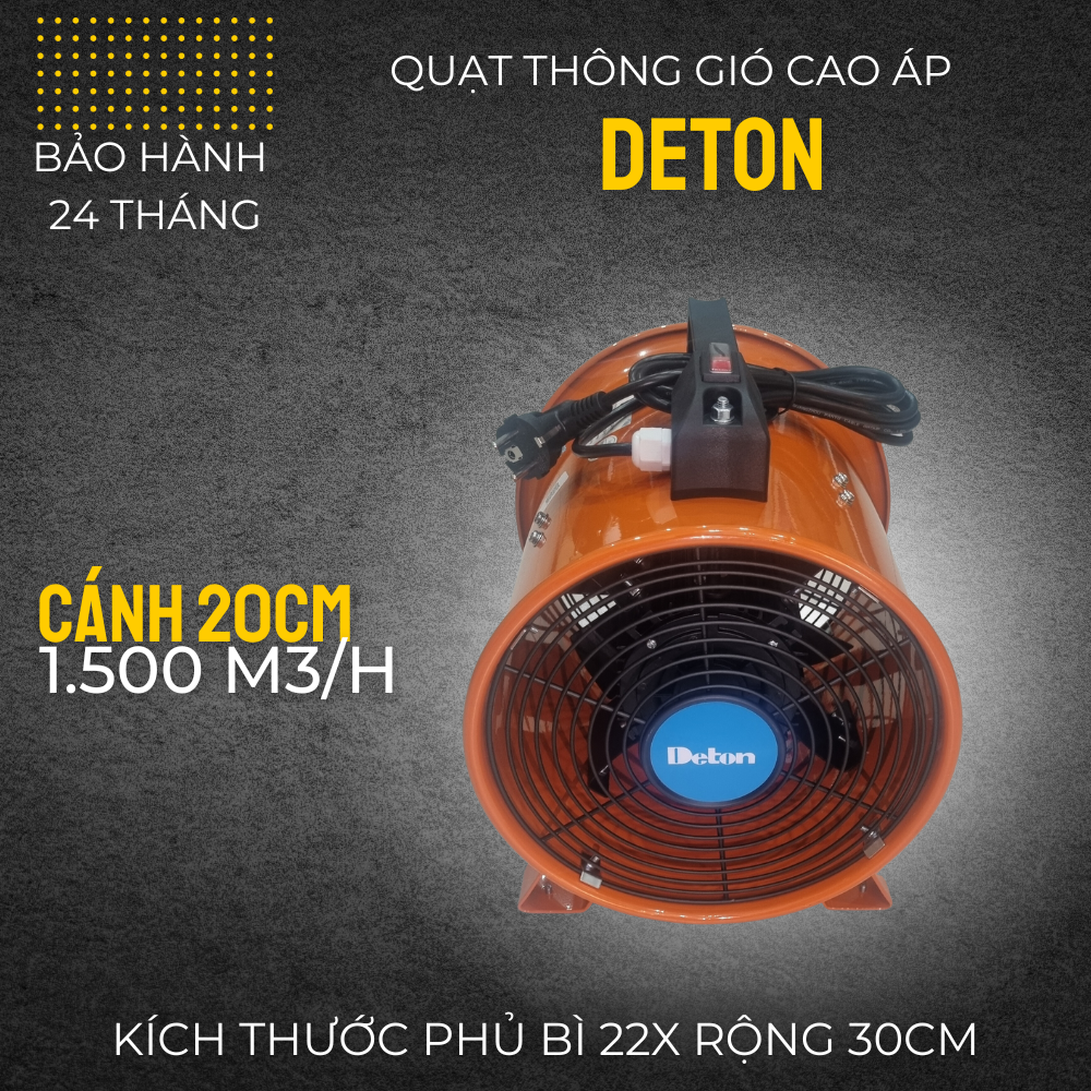 Quạt cấp gió đường ống Deton STHC-20