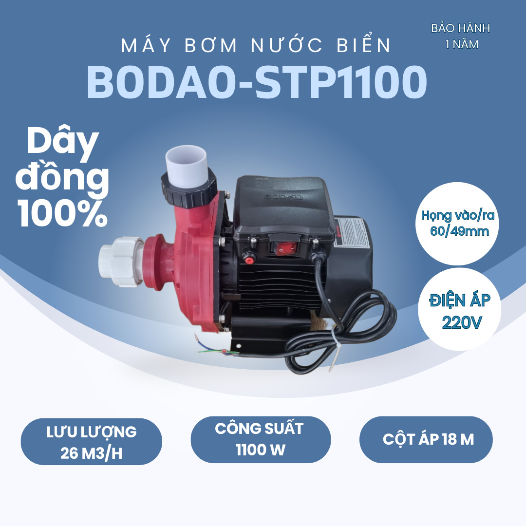 Máy bơm nước biển Bodao 1.5HP – STP1100