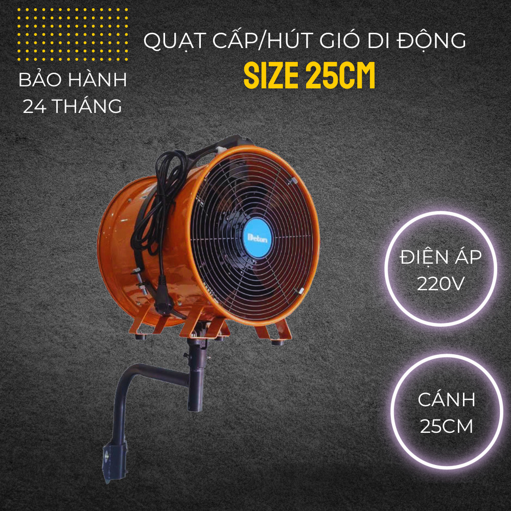 Quạt Hút Khói Dành Cho Bếp Nướng Ngoài Trời Cánh 25CM dạng Treo